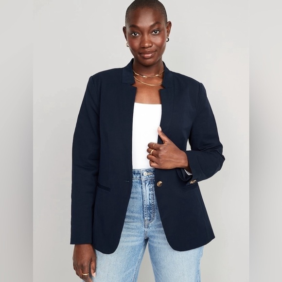 NWT! In the Navy Notched-Collar Pixie Blazer - Multiple Sizes 💙 - Picture 5 of 12